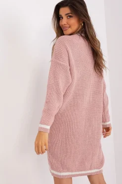 Robe pull rose poudré