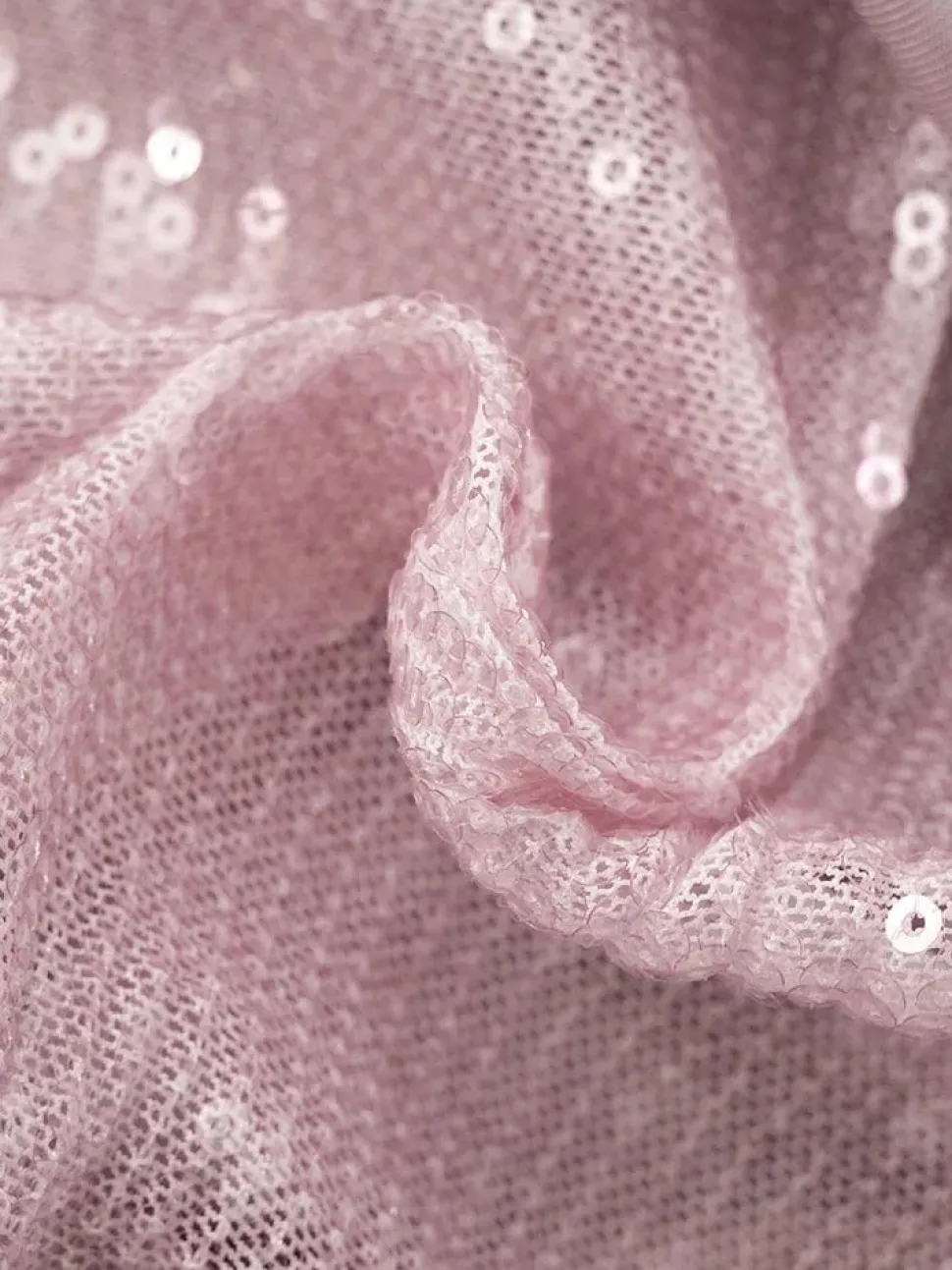 Robe sequin rose courte bustier
