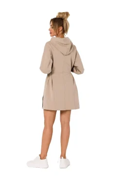 Robe sweat beige courte casual