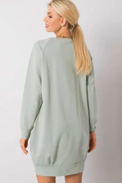 Robe sweat courte casual manches longues
