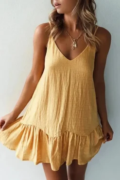 Robe été bohème courte épaules dénudées