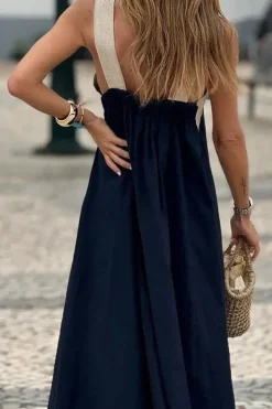 Robe été bohème dos nu longue
