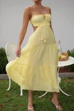 Robe été bohème fluide midi