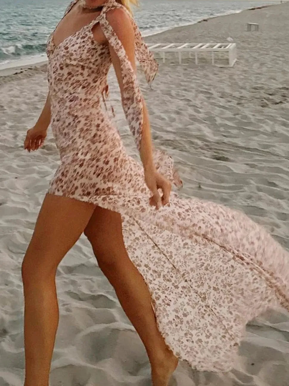 Robe été bohème longue dos nu