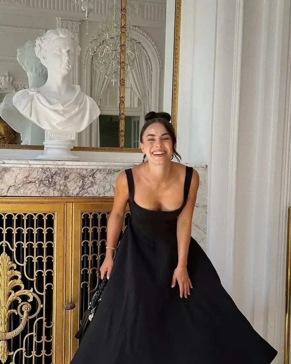 Robe été chic col carré sans manches trapèze