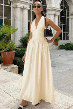 Robe été fluide longue sans manches