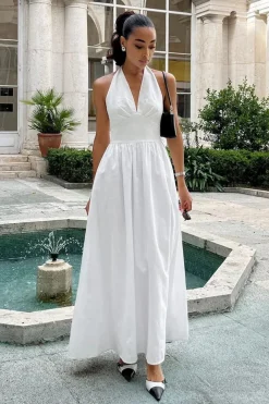 Robe été fluide longue sans manches