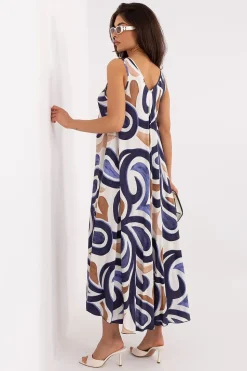 Robe été longue bohème multicolore
