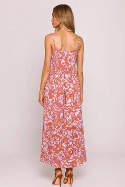 Robe été longue fleurie bohème