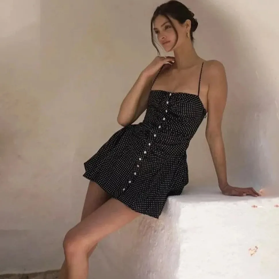 Robe été mini à pois