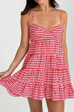 Robe été mini évasée à bretelles