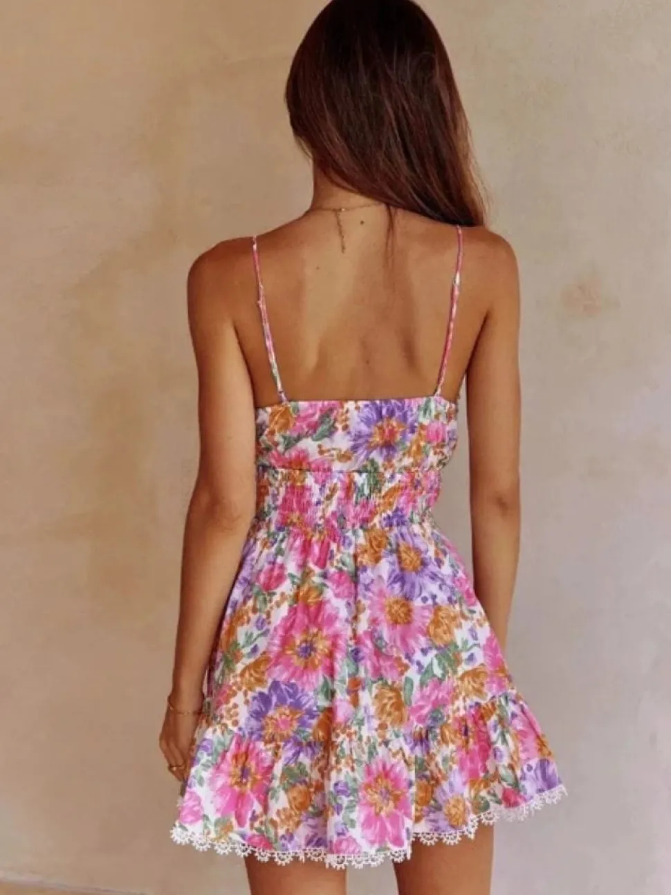 Robe été multicolore courte