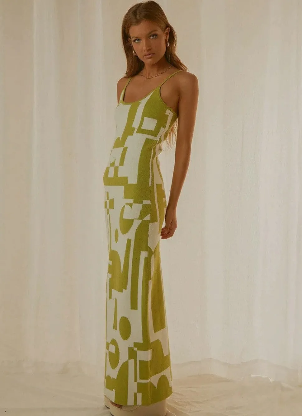 Robe été sexy longue moulante à motifs