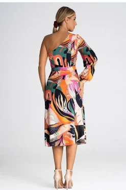 Robe une épaule dénudée