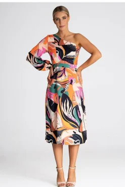 Robe une épaule dénudée