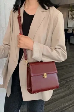 Sac à bandoulière bordeaux