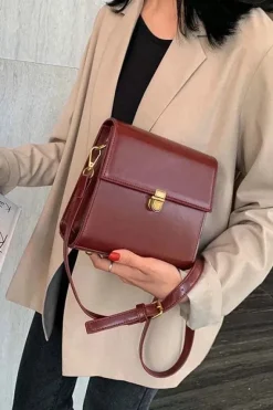Sac à bandoulière bordeaux