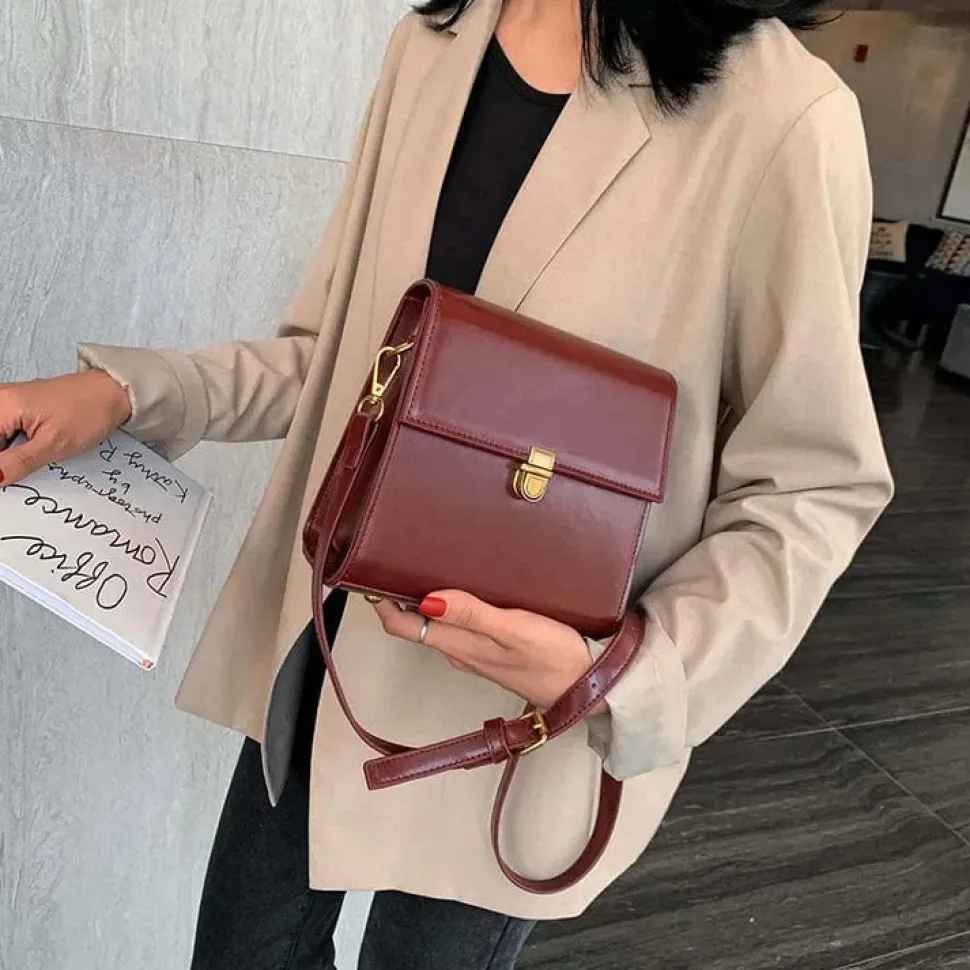 Sac à bandoulière bordeaux