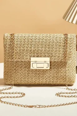 Sac bandoulière doré