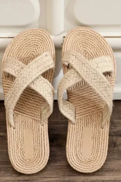 Sandales tressées pour femme