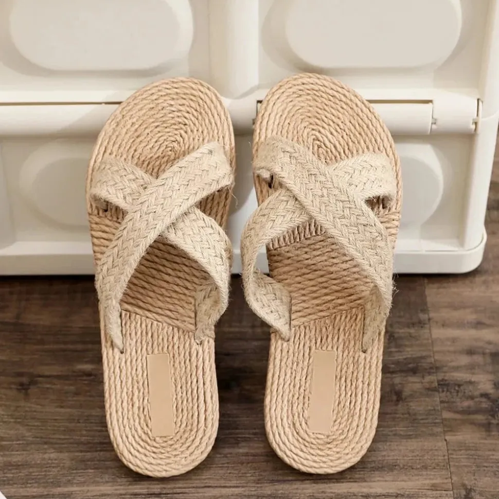 Sandales tressées pour femme
