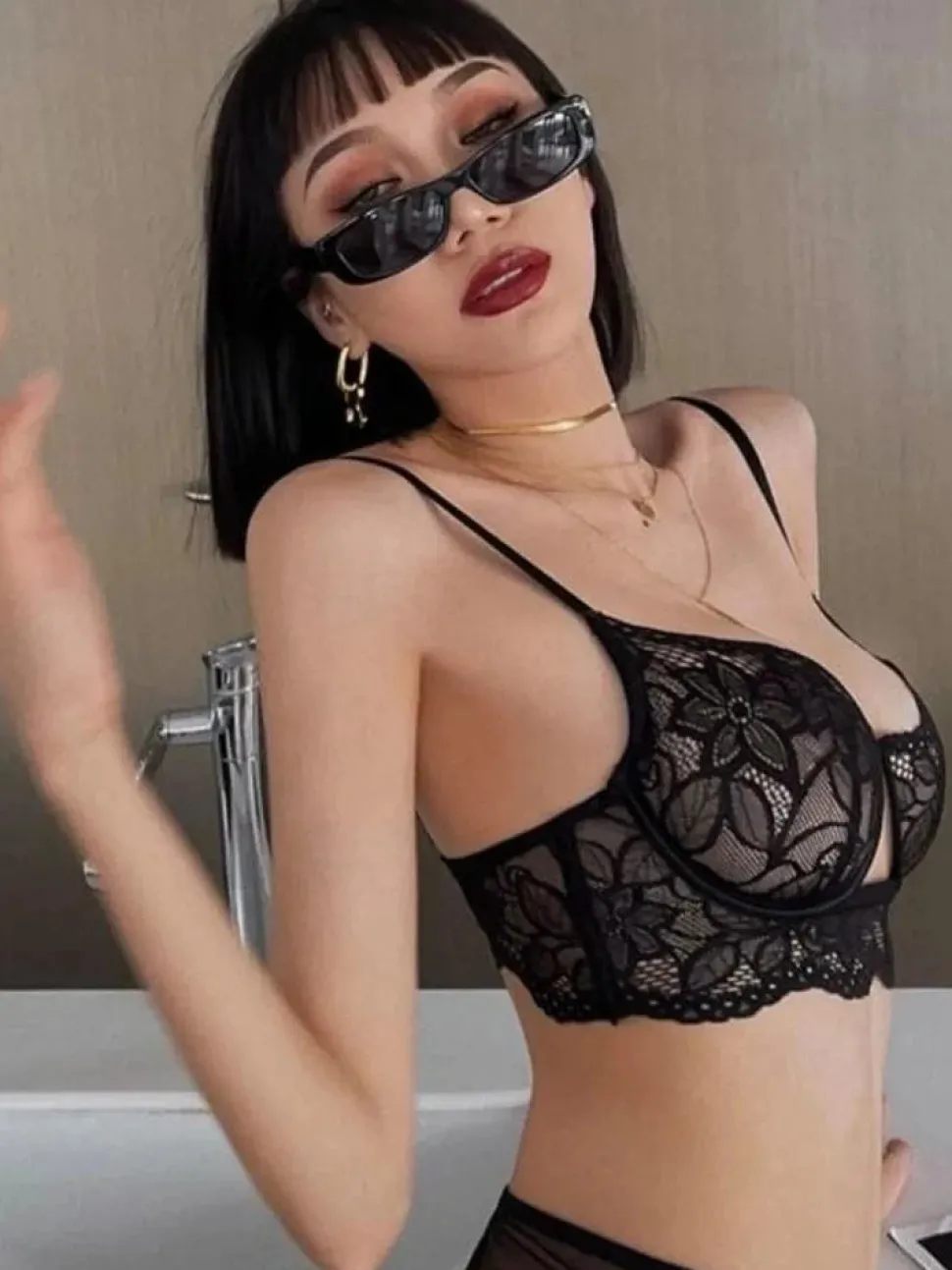 Soutien-gorge sexy noir