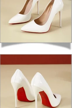 Talons aiguilles blancs